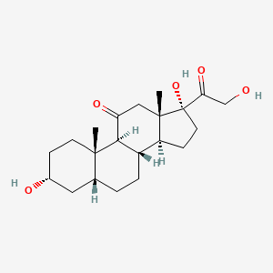Chemical structure of Tetrahydrocortisone