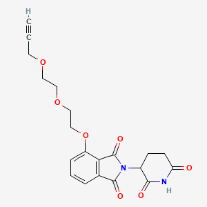 Chemical structure of Thalidomide-O-PEG2-propargyl