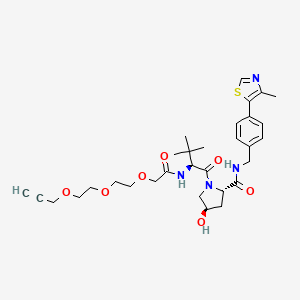 Chemical structure of VH032-PEG3-acetylene