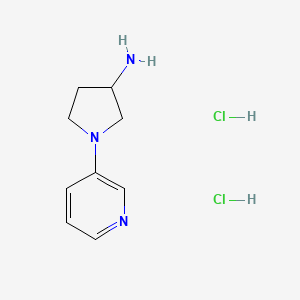 Chemical structure of (Rac)-ABT-202 dihydrochloride