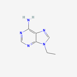 Chemical structure of 9-Ethyladenine