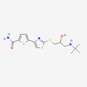 Chemical structure of Arotinolol