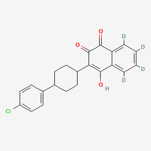 Chemical structure of Atovaquone D4