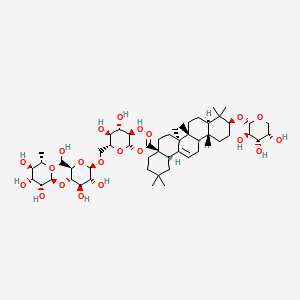Chemical structure of Ciwujianoside C3