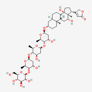 Chemical structure of Deslanoside