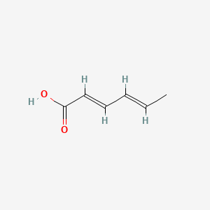 Chemical structure of Sorbic acid