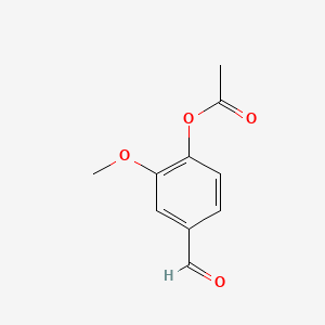 Chemical structure of Vanillin acetate