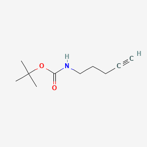Chemical structure of N-Boc-4-pentyne-1-amine