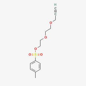 Chemical structure of Tos-PEG2-O-Propargyl