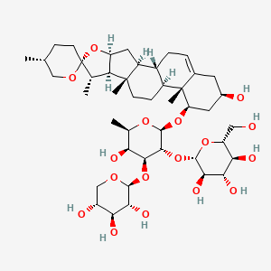 Chemical structure of Saponin C, from Liriope muscari