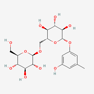 Chemical structure of Orcinol gentiobioside