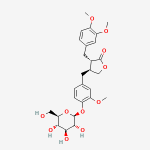 Chemical structure of Styraxlignolide F