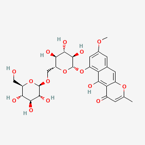 Chemical structure of Rubrofusarin gentiobioside