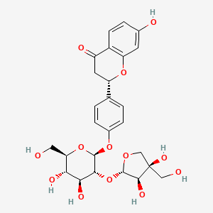 Chemical structure of Liquiritin apioside