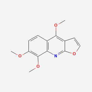Chemical structure of Skimmianine