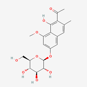 Chemical structure of Tinnevellin glucoside
