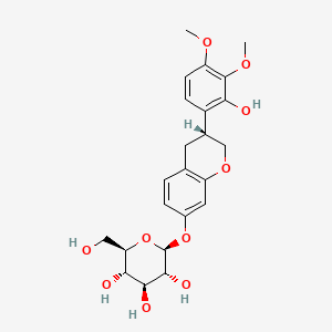 Chemical structure of Isomucronulatol 7-O-glucoside
