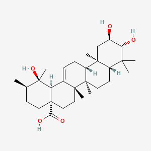 Chemical structure of Tormentic acid