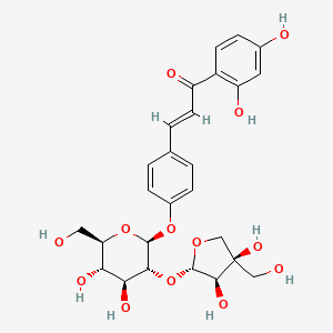 Chemical structure of Isoliquiritin apioside