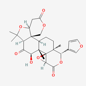 Chemical structure of Rutaevin
