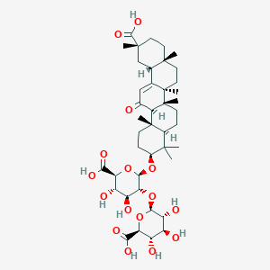 Chemical structure of Licoricesaponin H2