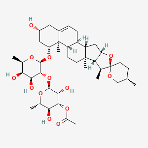 Chemical structure of Lirioprolioside B