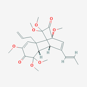 Chemical structure of Isoasatone A