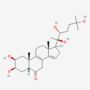 Chemical structure of Podecdysone B