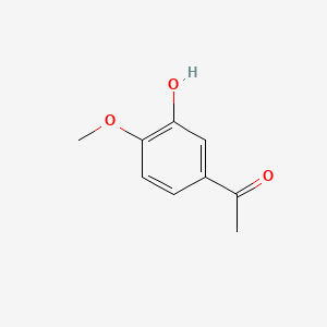 Chemical structure of 3-Hydroxy-4-methoxyacetophenone