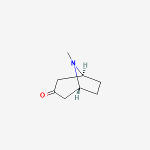 Chemical structure of Tropinone