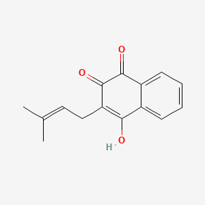 Chemical structure of Lapachol