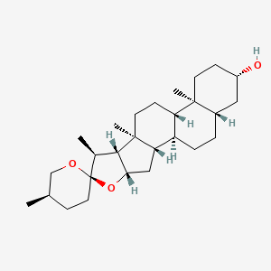 Chemical structure of Tigogenin