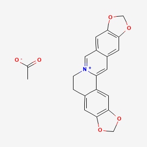 Chemical structure of Pseudocoptisine acetate