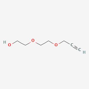 Chemical structure of Propargyl-PEG2-OH