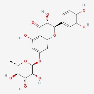 Chemical structure of Taxifolin 7-O-rhamnoside