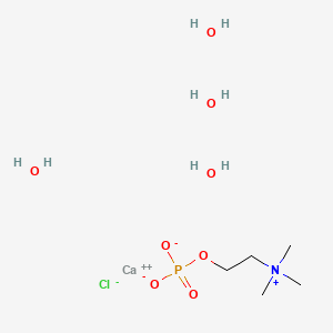 Chemical structure of Calcium phosphorylcholine chloride tetrahydrate
