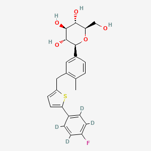 Chemical structure of Canagliflozin D4