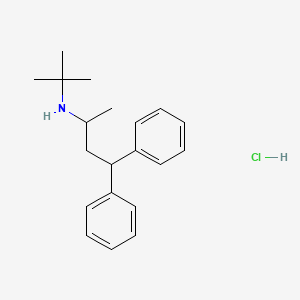 Chemical structure of Terodiline hydrochloride