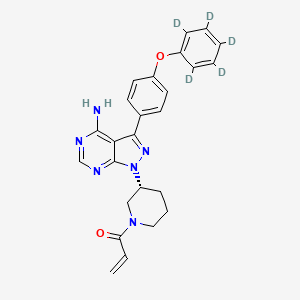 Chemical structure of Ibrutinib D5