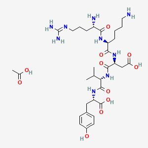 Chemical structure of Thymopentin acetate