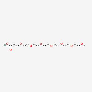 Chemical structure of m-PEG6-CH2CH2COOH