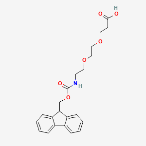 Chemical structure of Fmoc-NH-PEG2-CH2CH2COOH