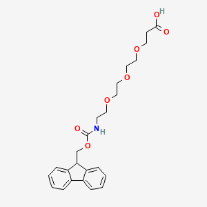 Chemical structure of Fmoc-NH-PEG3-CH2CH2COOH