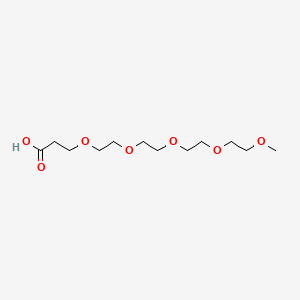 Chemical structure of m-PEG5-acid