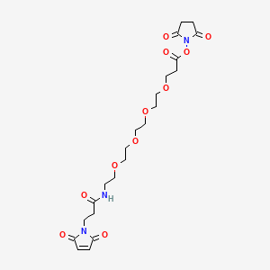 Chemical structure of Mal-amido-PEG4-NHS ester