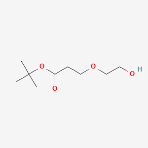 Chemical structure of Hydroxy-PEG1-(CH2)2-Boc