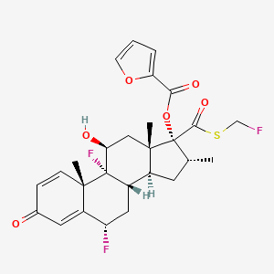 Chemical structure of Fluticasone furoate