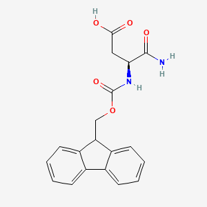 Chemical structure of Fmoc-Asp-NH2