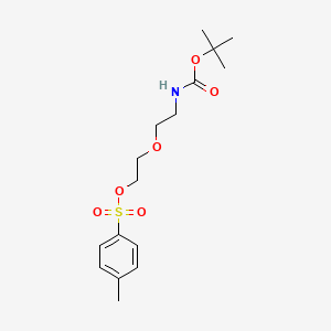 Chemical structure of Tos-PEG2-NH-Boc