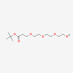Chemical structure of Hydroxy-PEG3-(CH2)2-Boc